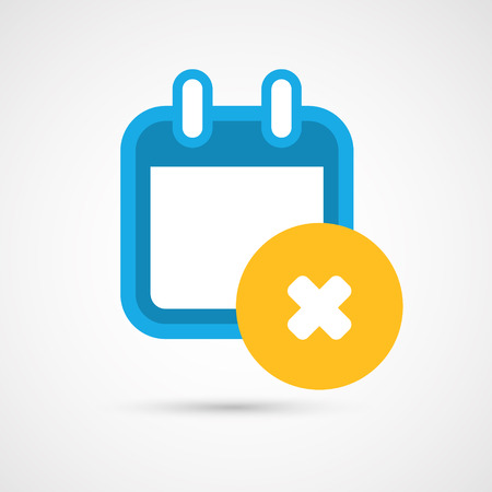 42703757 vector calendar icon delete